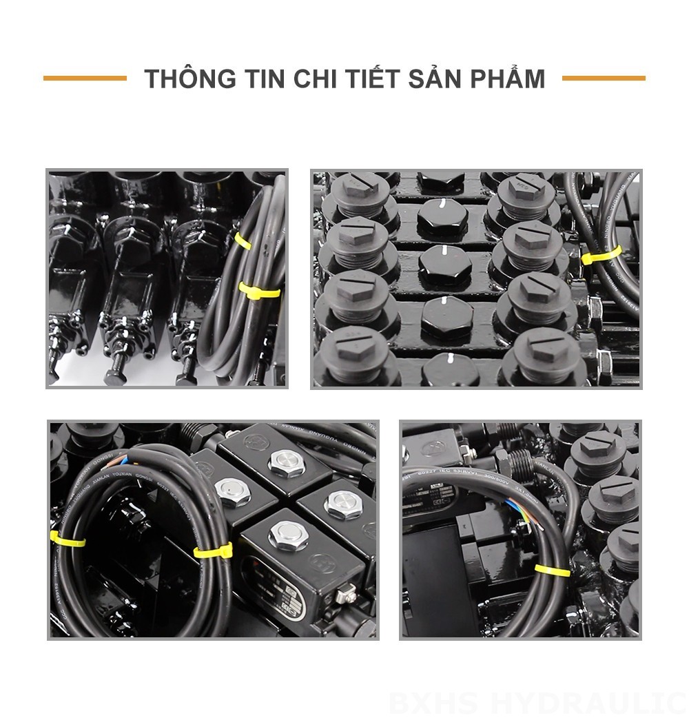 DCV150-10-NPT Thủ công và thủy lực điện Xy lanh 10 Van định hướng phân đoạn